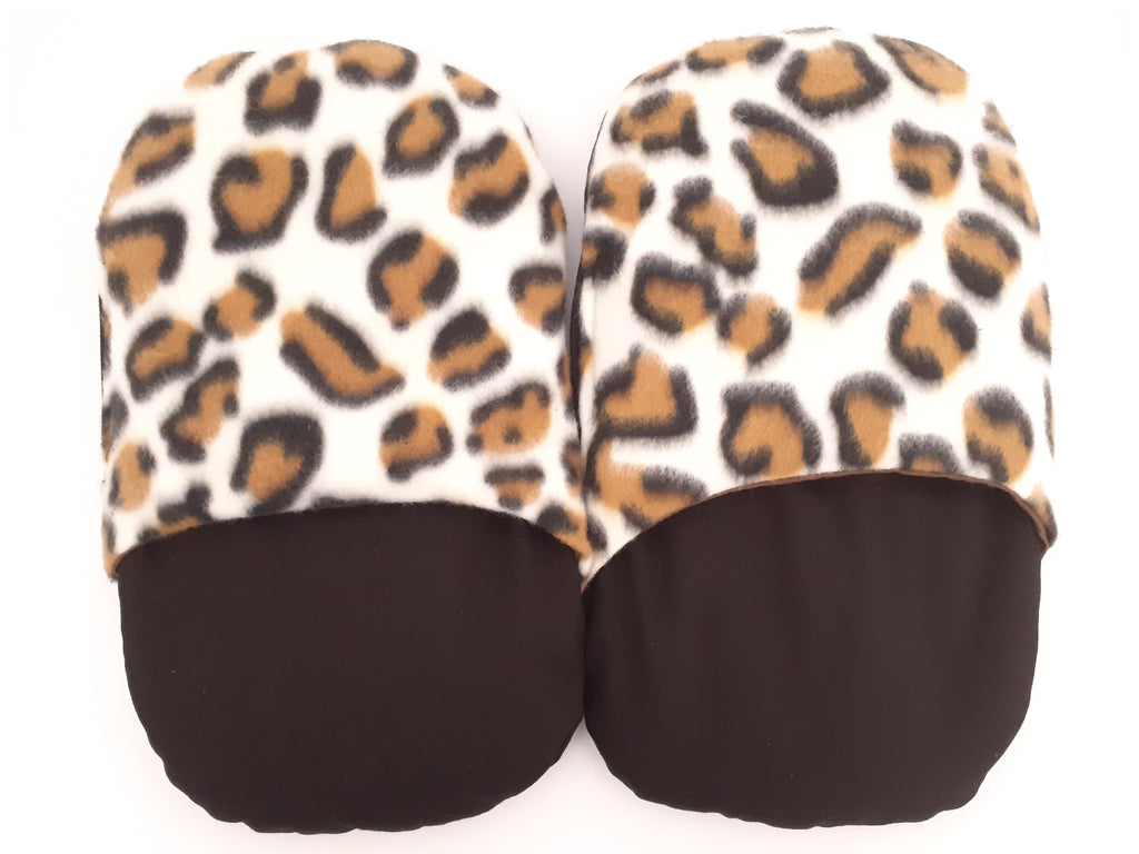 Wheat Bag Slippers ' LEOPARD FLEECE '