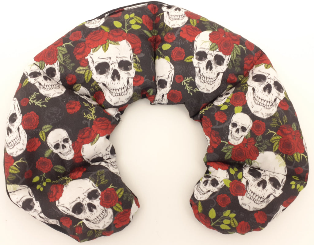 Neck & Shoulder Wheat Bag 'SKULLS & ROSES'