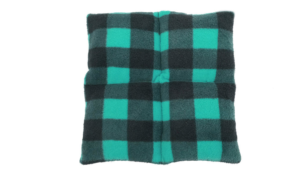 Wheat Bag Square, 25cm X 25cm 'WOODCUTTER TEAL'
