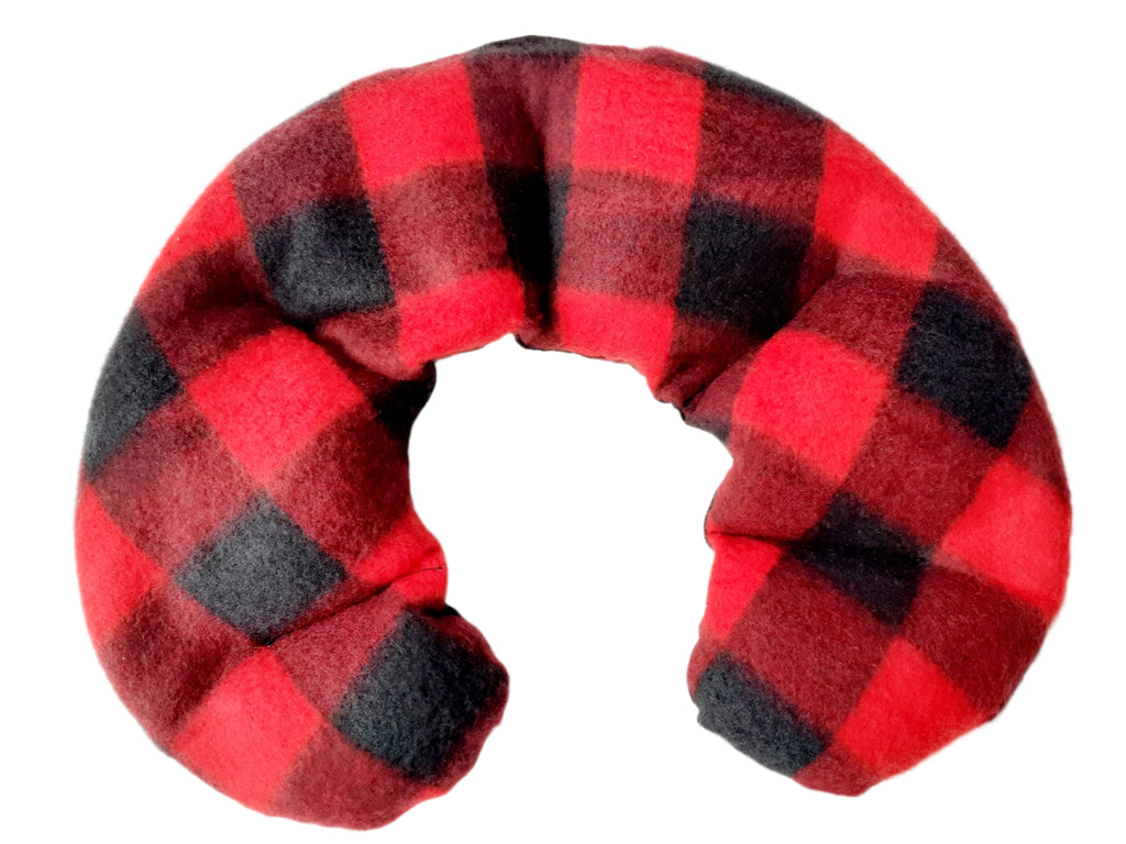 Neck & Shoulder Wheat Bag 'RED WOODCUTTER FLEECE'