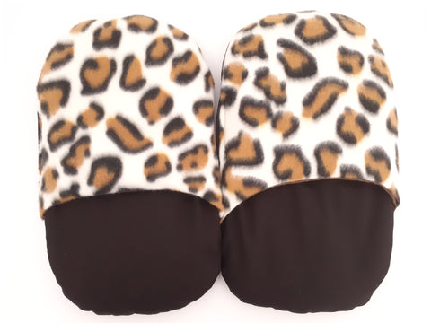 Wheat Bag Slippers  ' LEOPARD FLEECE '