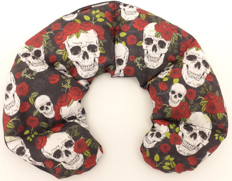 Neck & Shoulder Wheat Bag 'SKULLS & ROSES'