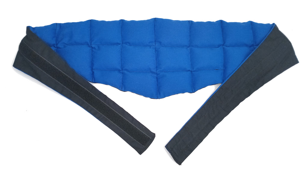 Wearable Lower Back Wheat Bag  'BLUE & BLACK'