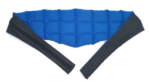 Wearable Lower Back Wheat Bag  'BLUE & BLACK'