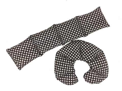 Wheat Bag Combo  'BLACK & WHITE DOTS'