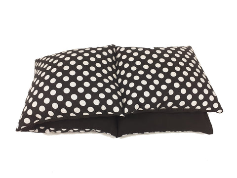 Wheat Bag Extra Long  'BLACK & WHITE DOTS'