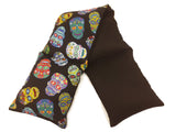 Wheat Bag Extra Long   'SUGAR SKULLS BLACK'
