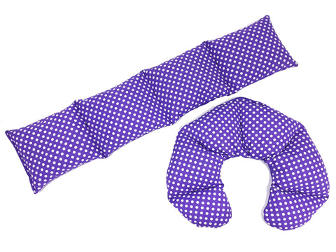 Wheat Bag Combo  'PURPLE DOTS'