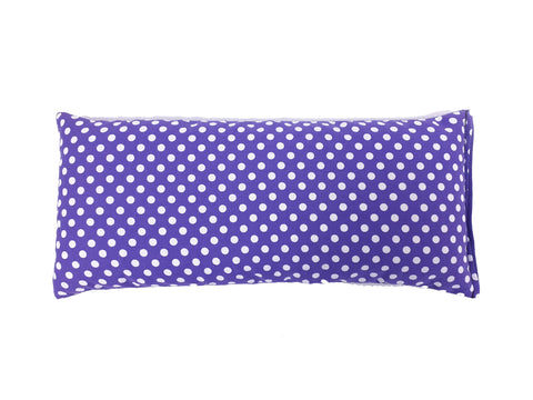 Small Wheat Bag ' PURPLE DOTS '