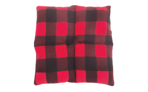 Wheat Bag Square, 25cm X 25cm 'WOODCUTTER RED'