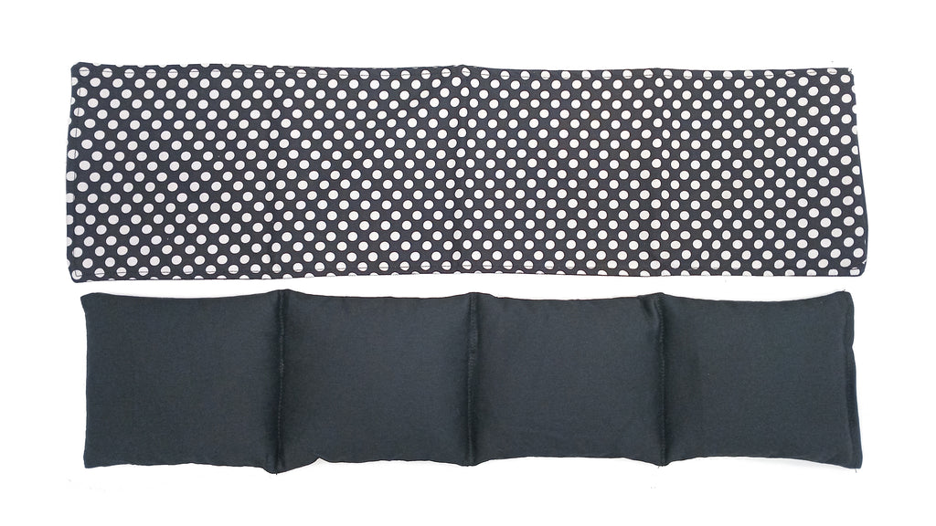 Wheat Bag & Cover ' BLACK & WHITE DOTS '