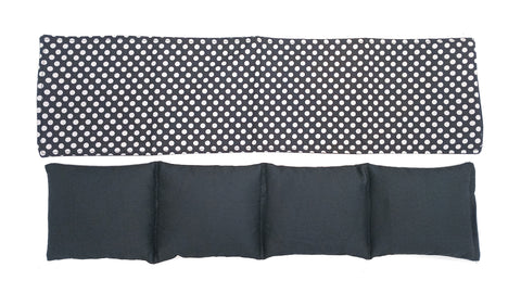 Wheat Bag & Cover ' BLACK & WHITE DOTS '
