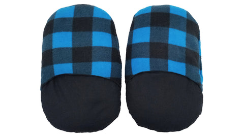 Wheat Bag Slippers  'WOODCUTTER BLUE'
