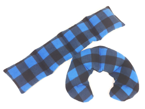 Wheat Bag Combo  'BLUE WOODCUTTER FLEECE '
