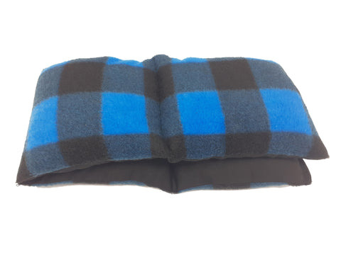 Wheat Bag Extra Long  'BLUE WOODCUTTER FLEECE'
