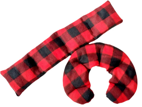 Wheat Bag Combo  'RED WOODCUTTER FLEECE '