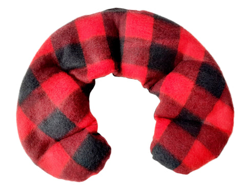Neck & Shoulder Wheat Bag 'RED WOODCUTTER FLEECE'